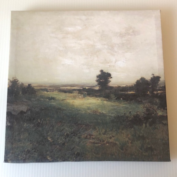 Canvas Wall Art Forest Prairie Scene English Countryside Romantic Moody Goth - Picture 1 of 5